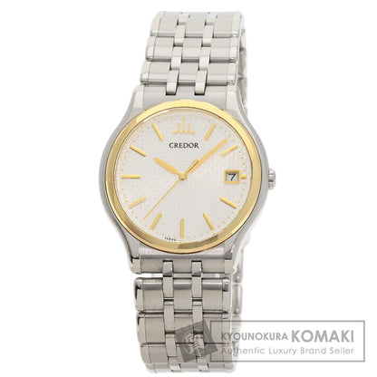 SEIKO セイコー GCAZ054 クレドール ラウンドフェイス 腕時計 SS メンズ 中古