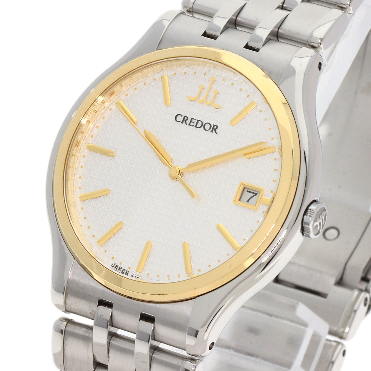 SEIKO セイコー GCAZ054 クレドール ラウンドフェイス 腕時計 SS メンズ 中古