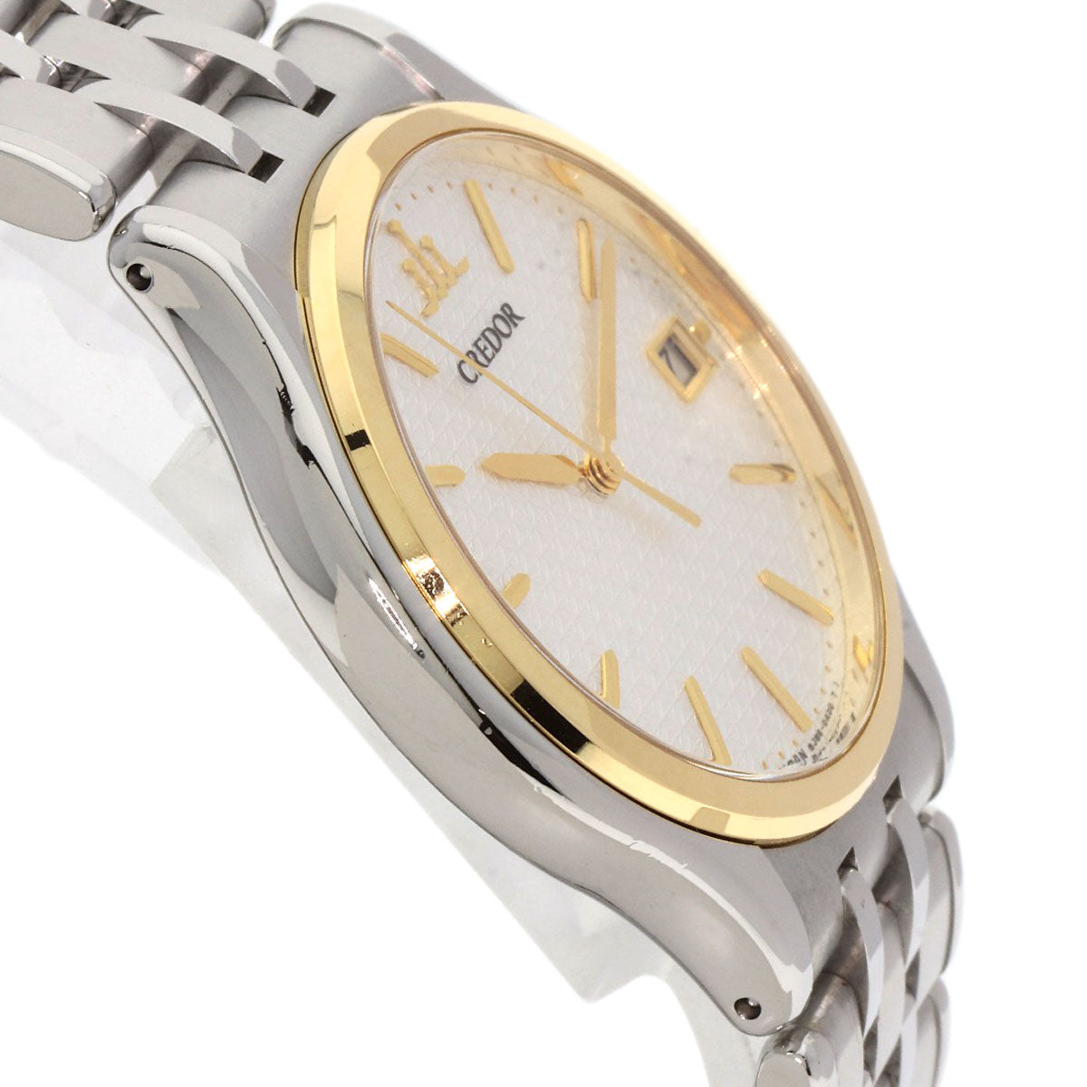 SEIKO セイコー GCAZ054 クレドール ラウンドフェイス 腕時計 SS メンズ 中古