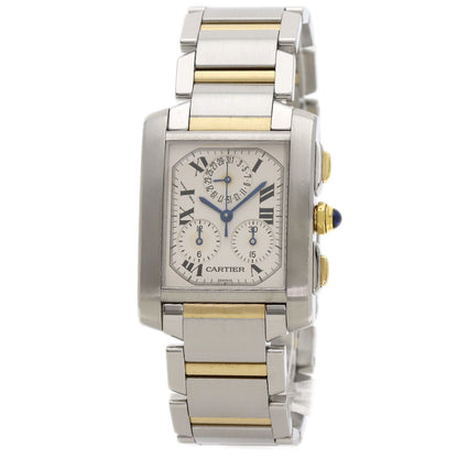 CARTIER カルティエ W51004Q4 タンクフランセーズ クロノリフレックス 腕時計 SS メンズ 中古