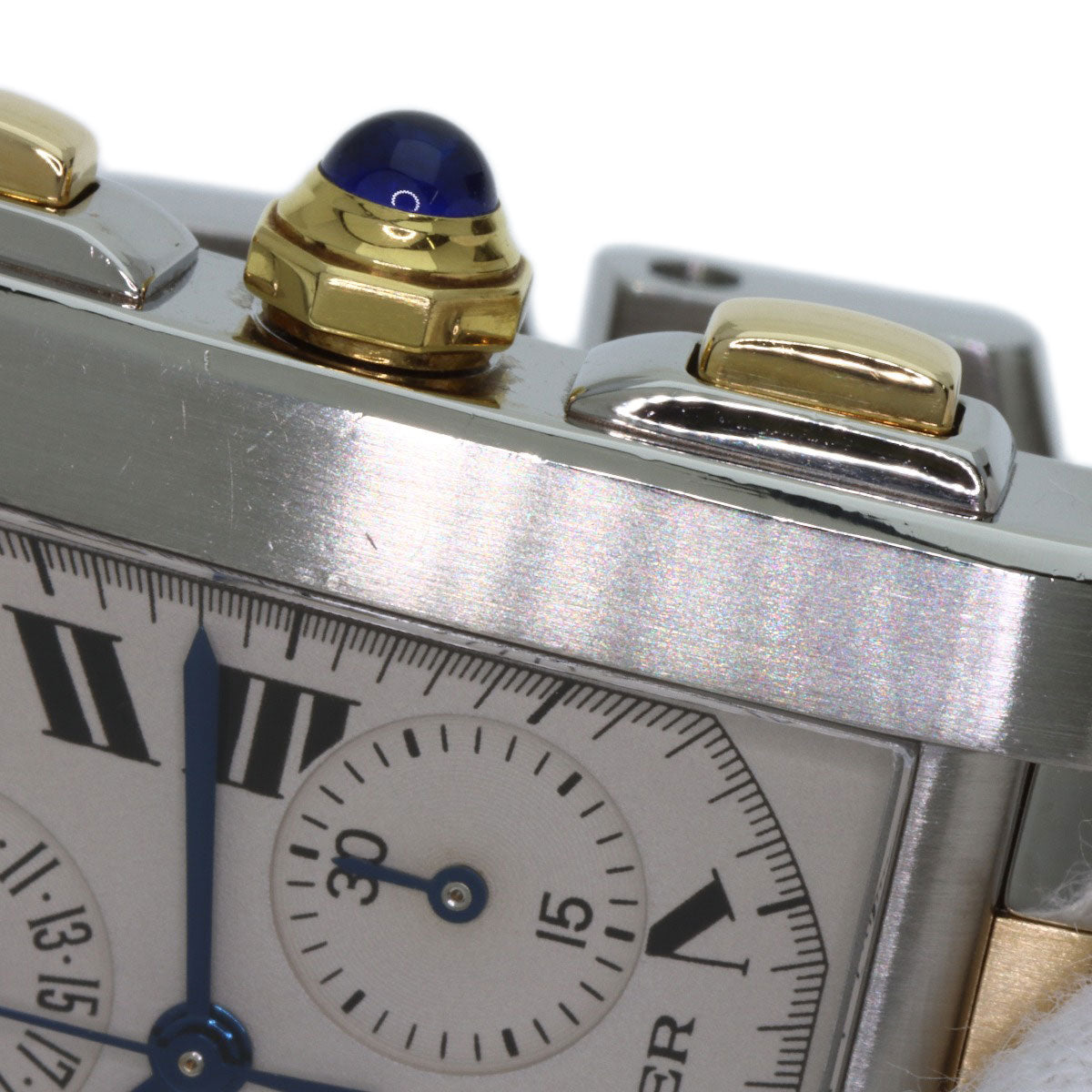 CARTIER カルティエ W51004Q4 タンクフランセーズ クロノリフレックス 腕時計 SS メンズ 中古