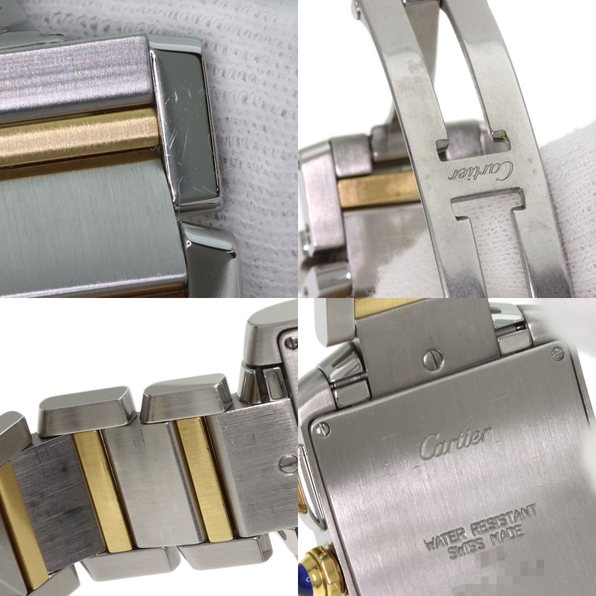 CARTIER カルティエ W51004Q4 タンクフランセーズ クロノリフレックス 腕時計 SS メンズ 中古