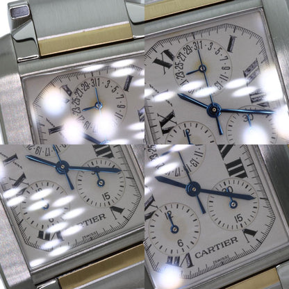 CARTIER カルティエ W51004Q4 タンクフランセーズ クロノリフレックス 腕時計 SS メンズ 中古