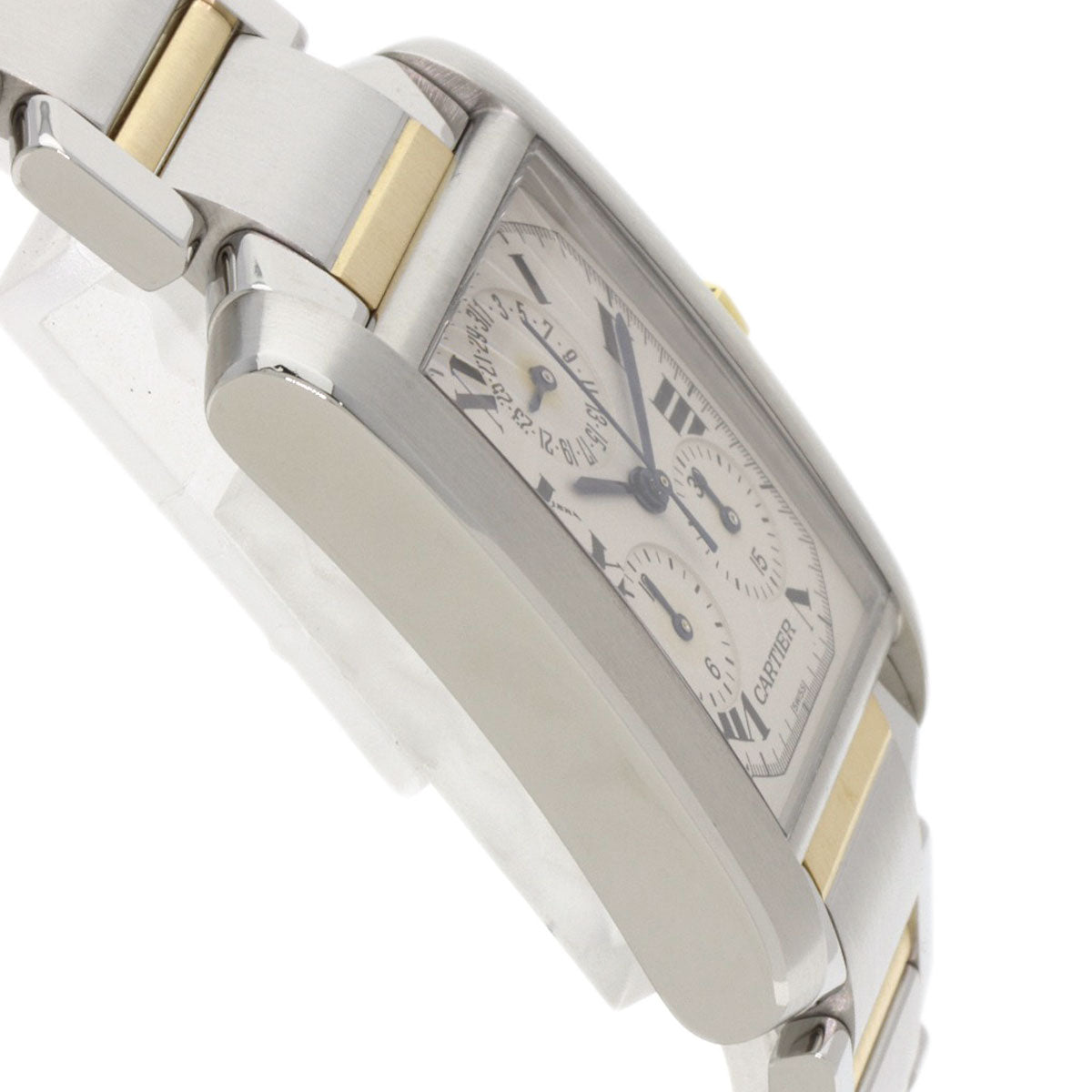 CARTIER カルティエ W51004Q4 タンクフランセーズ クロノリフレックス 腕時計 SS メンズ 中古