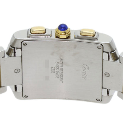 CARTIER カルティエ W51004Q4 タンクフランセーズ クロノリフレックス 腕時計 SS メンズ 中古