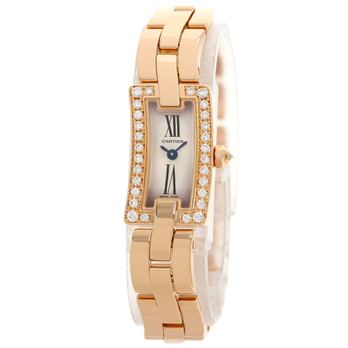 CARTIER カルティエ WG40023J バレリーナ ダイヤモンド 腕時計 K18PG レディース 中古