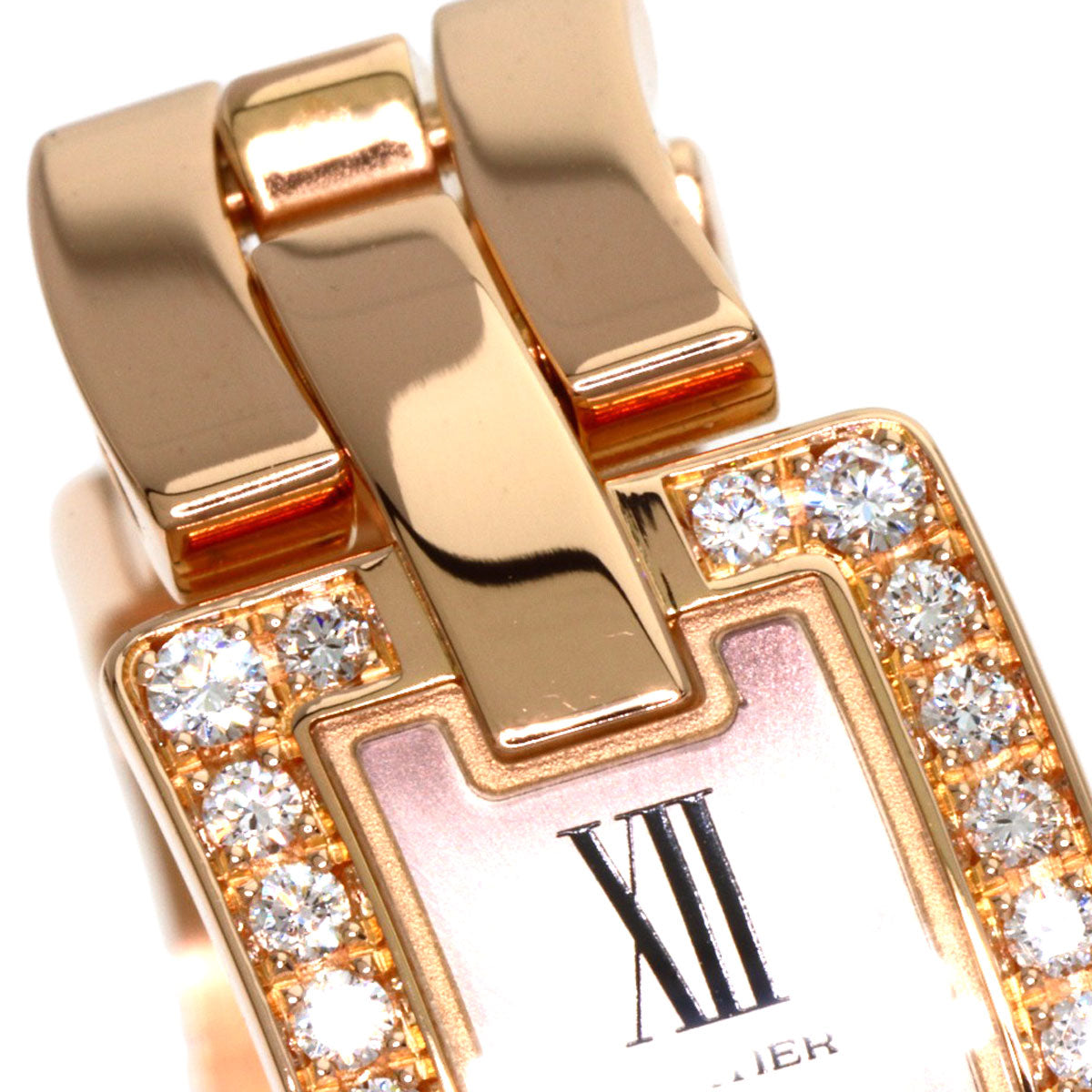 CARTIER カルティエ WG40023J バレリーナ ダイヤモンド 腕時計 K18PG レディース 中古