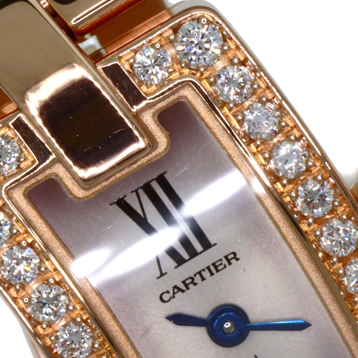 CARTIER カルティエ WG40023J バレリーナ ダイヤモンド 腕時計 K18PG レディース 中古
