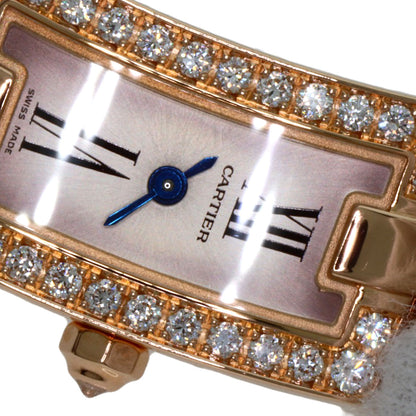 CARTIER カルティエ WG40023J バレリーナ ダイヤモンド 腕時計 K18PG レディース 中古