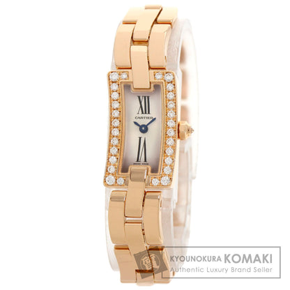 CARTIER カルティエ WG40023J バレリーナ ダイヤモンド 腕時計 K18PG レディース 中古