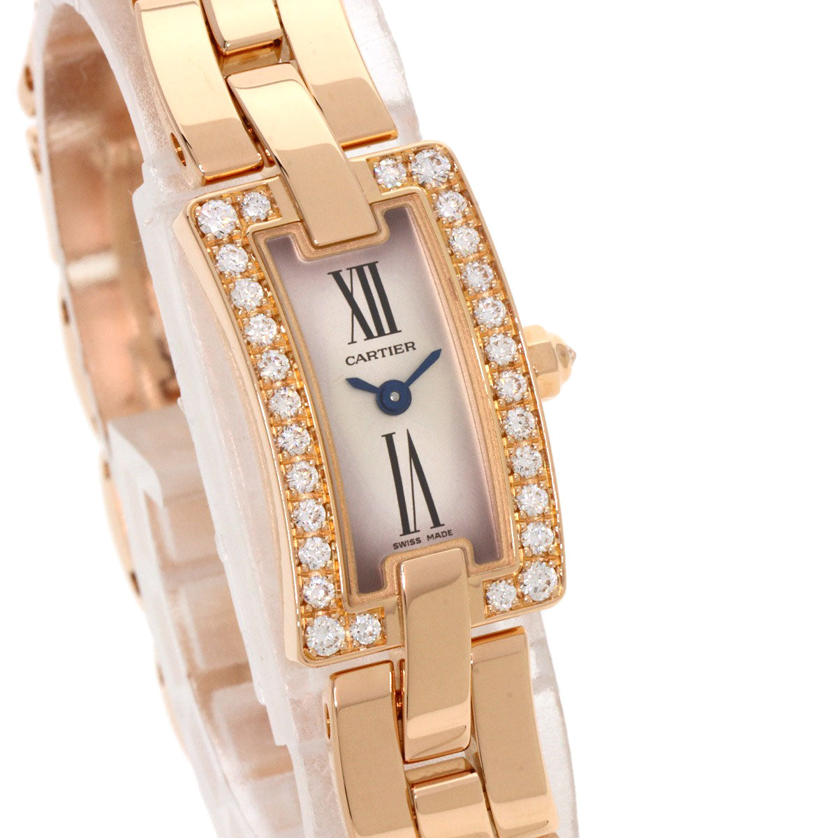 CARTIER カルティエ WG40023J バレリーナ ダイヤモンド 腕時計 K18PG レディース 中古