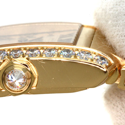 CARTIER カルティエ WJTA0039 タンクフランセーズSM ダイヤモンド 腕時計 K18YG レディース 中古