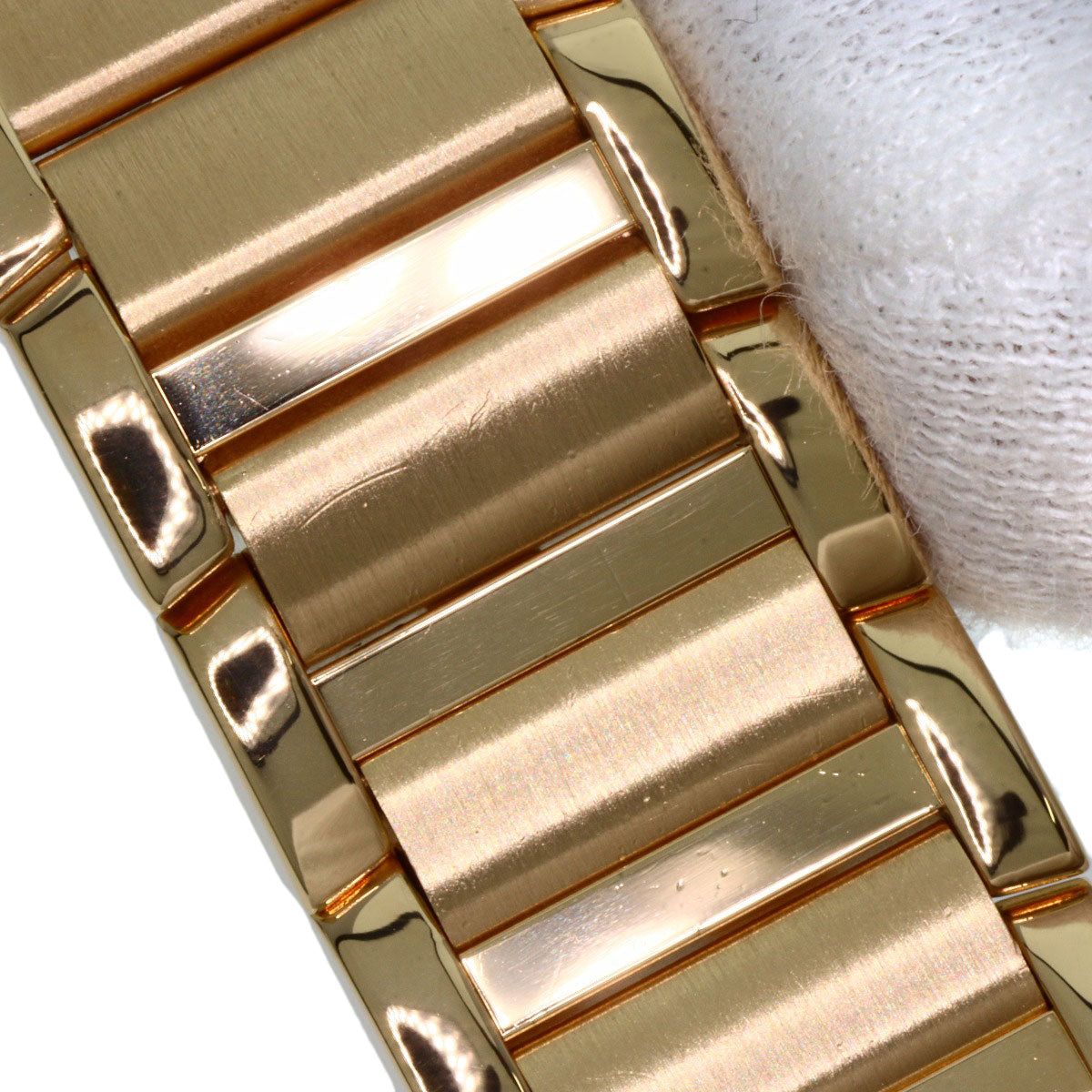 CARTIER カルティエ WJTA0039 タンクフランセーズSM ダイヤモンド 腕時計 K18YG レディース 中古