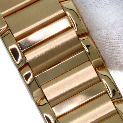 CARTIER カルティエ WJTA0039 タンクフランセーズSM ダイヤモンド 腕時計 K18YG レディース 中古
