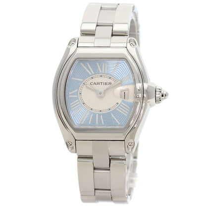 CARTIER カルティエ W62053V3 ロードスター ブルー 世界2500本限定 腕時計 SS レディース 中古
