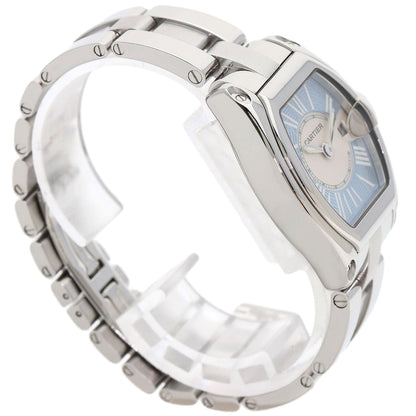 CARTIER カルティエ W62053V3 ロードスター ブルー 世界2500本限定 腕時計 SS レディース 中古
