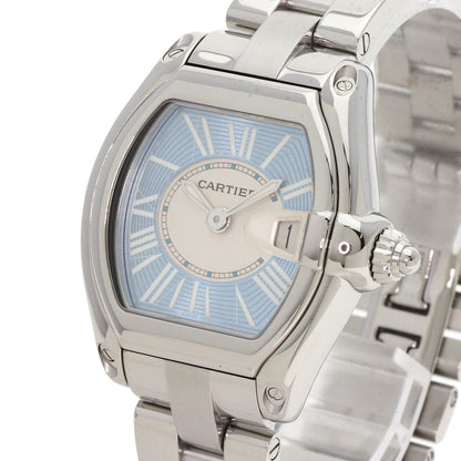CARTIER カルティエ W62053V3 ロードスター ブルー 世界2500本限定 腕時計 SS レディース 中古