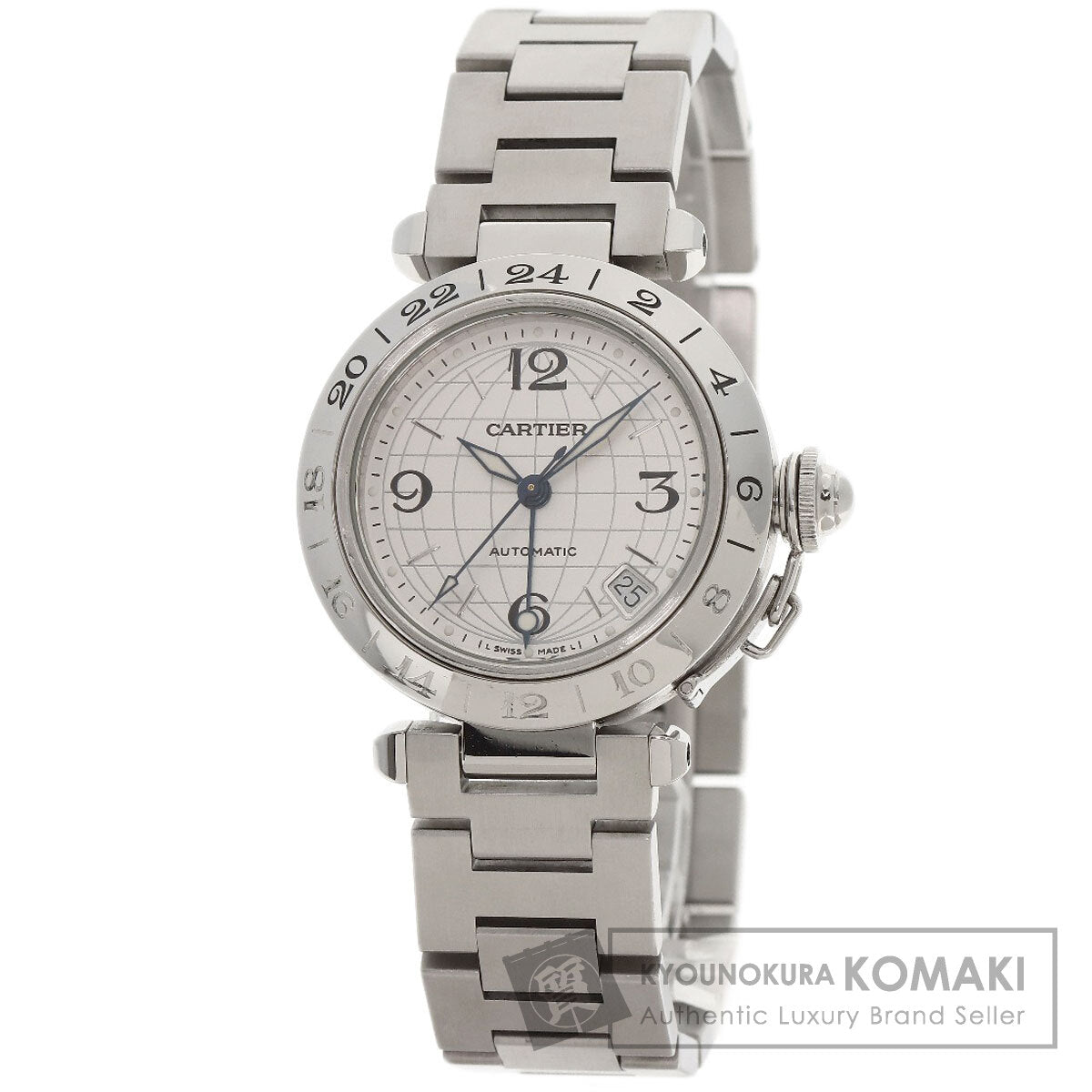 CARTIER カルティエ W31078M7 パシャC メリディアン 腕時計 SS ボーイズ 中古