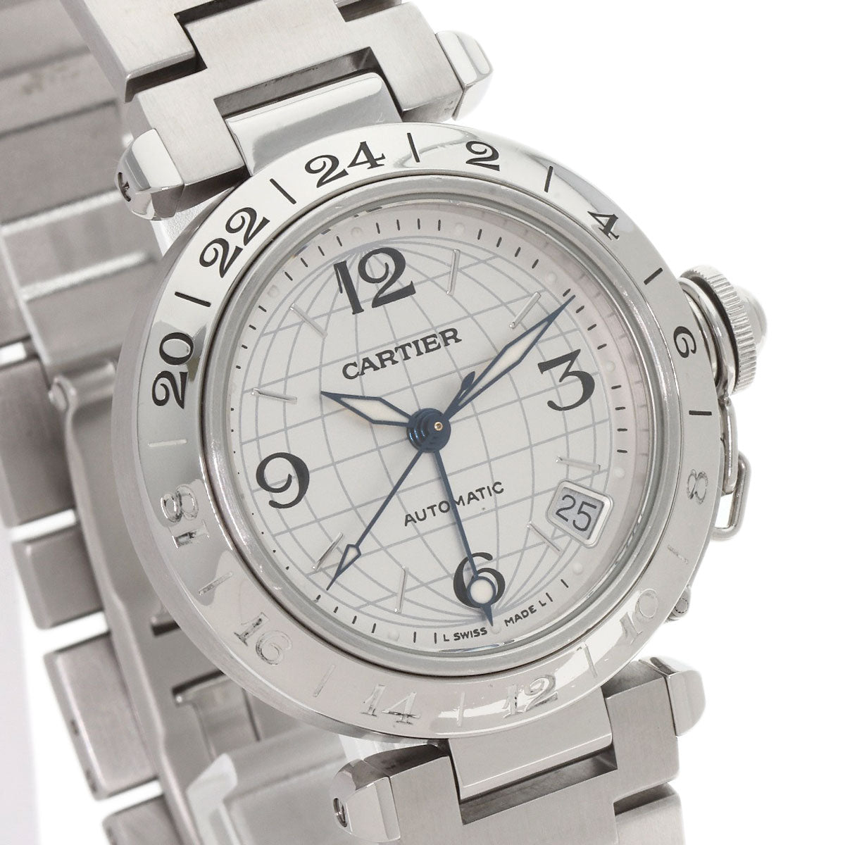 CARTIER カルティエ W31078M7 パシャC メリディアン 腕時計 SS ボーイズ 中古