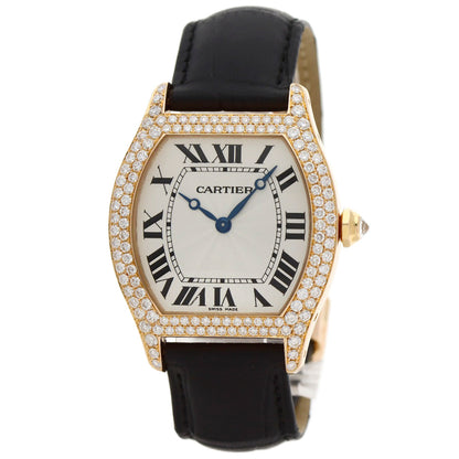 CARTIER カルティエ WA503951 トーチュ LM ダイヤモンド 腕時計 K18PG メンズ 中古