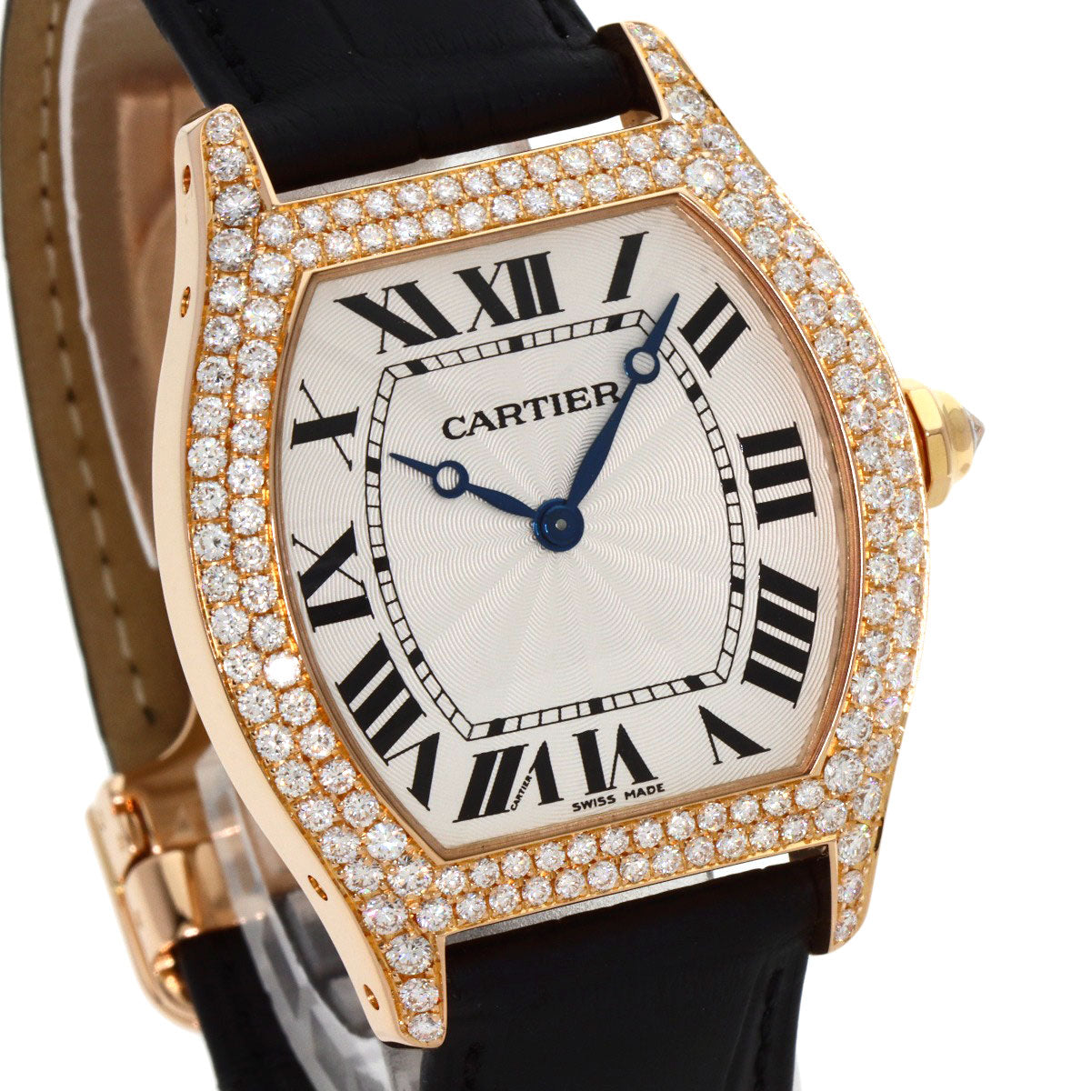 CARTIER カルティエ WA503951 トーチュ LM ダイヤモンド 腕時計 K18PG メンズ 中古