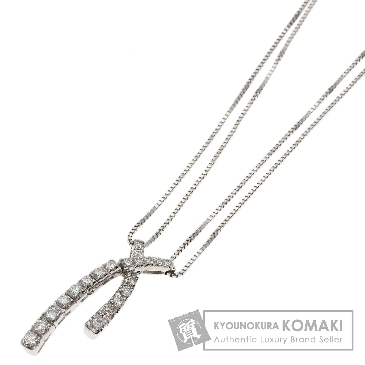Damiani ダミアーニ メトロポリタン ダイヤモンド ネックレス K18WG レディース 中古