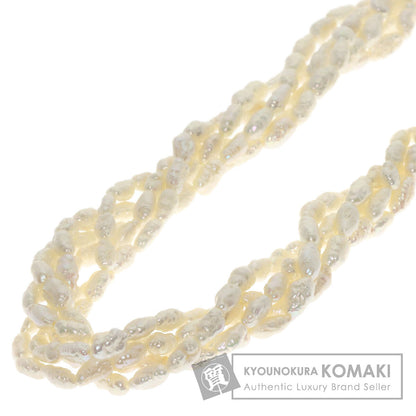 SELECT JEWELRY セレクトジュエリー 淡水パール 真珠 5連 ネックレス SV レディース 中古