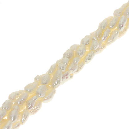 SELECT JEWELRY セレクトジュエリー 淡水パール 真珠 5連 ネックレス SV レディース 中古