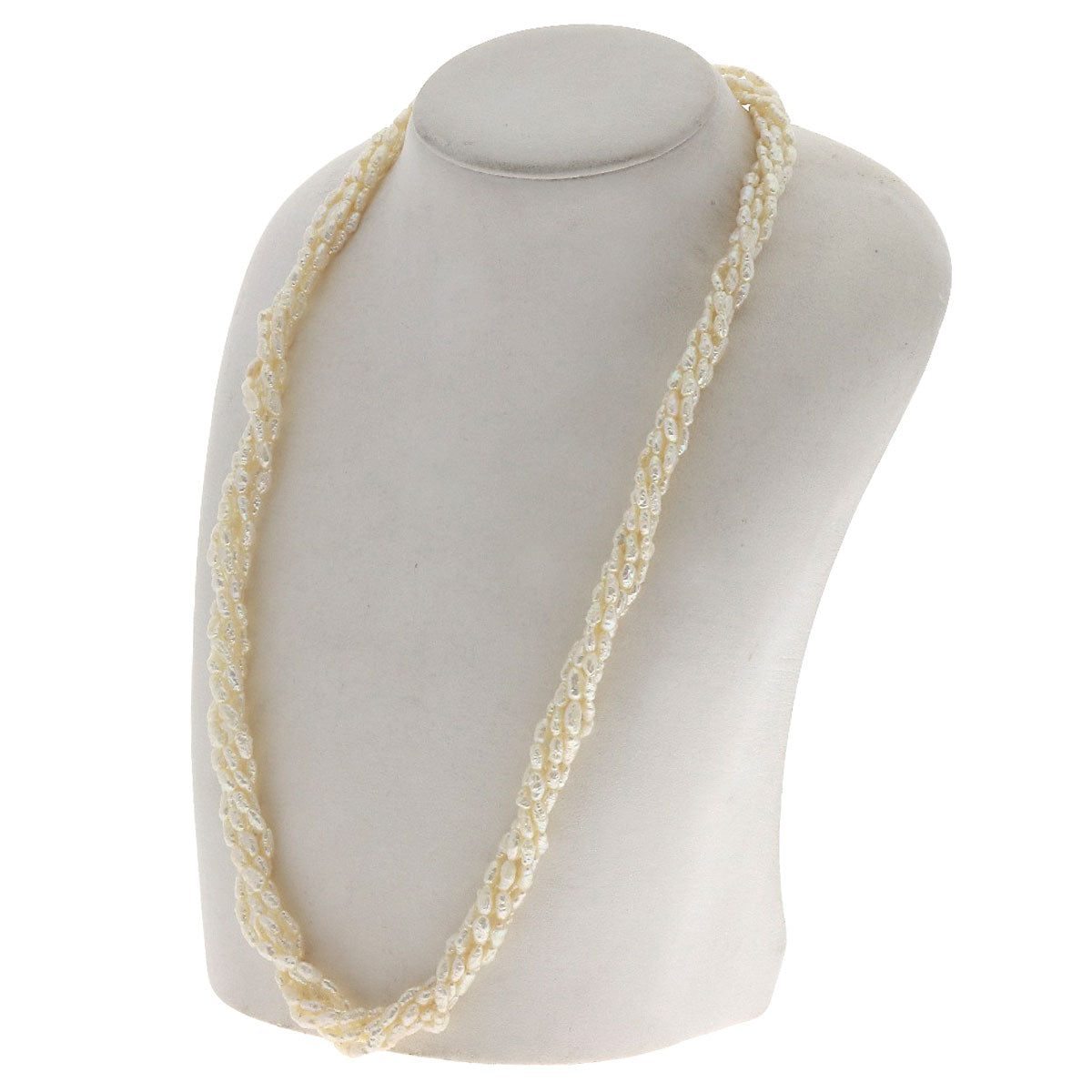 SELECT JEWELRY セレクトジュエリー 淡水パール 真珠 5連 ネックレス SV レディース 中古