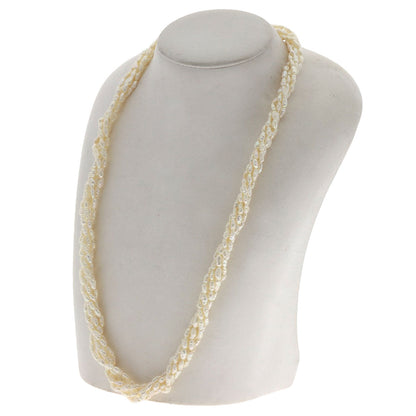 SELECT JEWELRY セレクトジュエリー 淡水パール 真珠 5連 ネックレス SV レディース 中古