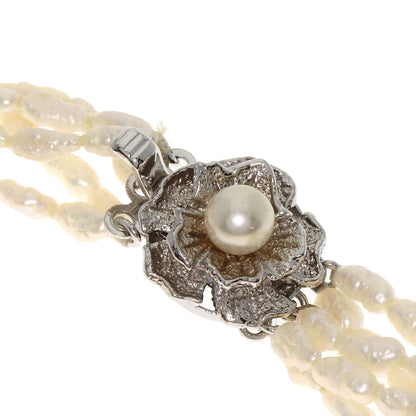 SELECT JEWELRY セレクトジュエリー 淡水パール 真珠 ブレスレット SV レディース 中古