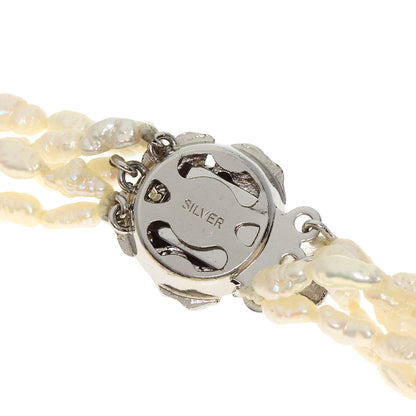 SELECT JEWELRY セレクトジュエリー 淡水パール 真珠 ブレスレット SV レディース 中古