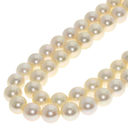 SELECT JEWELRY セレクトジュエリー アコヤパール 真珠 2連 ネックレス SV レディース 中古