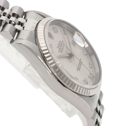 ROLEX ロレックス 16234G デイトジャスト 10P ダイヤモンド 腕時計 SS メンズ 中古