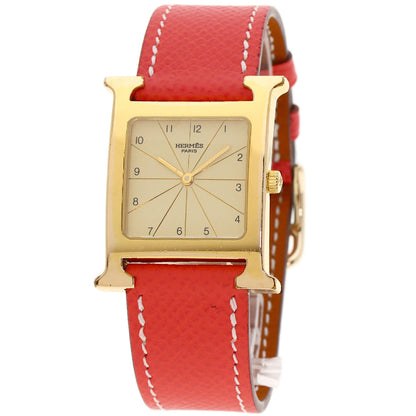 HERMES エルメス H1.501 Hウォッチ 腕時計 GP レディース 中古