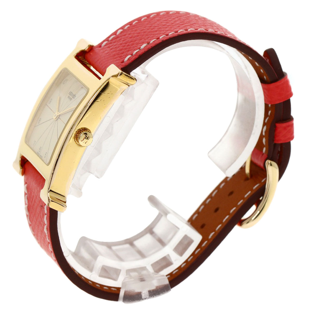 HERMES エルメス H1.501 Hウォッチ 腕時計 GP レディース 中古