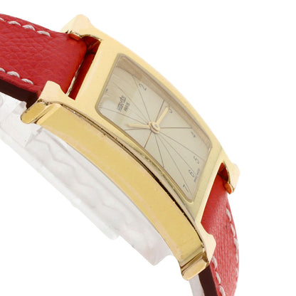 HERMES エルメス H1.501 Hウォッチ 腕時計 GP レディース 中古