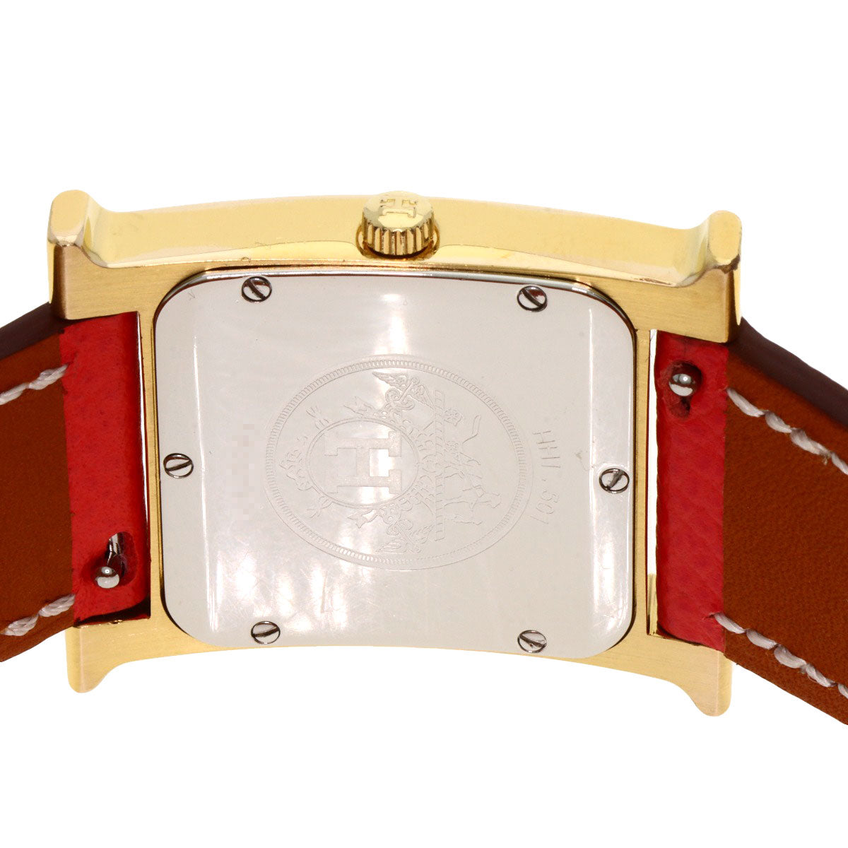 HERMES エルメス H1.501 Hウォッチ 腕時計 GP レディース 中古