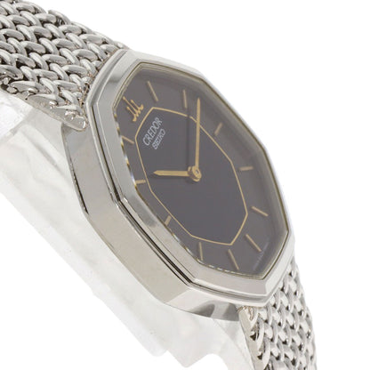 SEIKO セイコー 8420-5660 クレドール オクタゴン 腕時計 SS レディース 中古