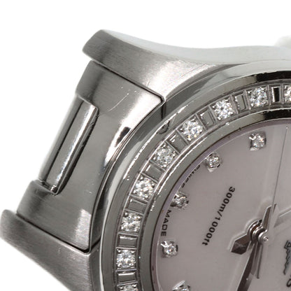 LONGINES ロンジン L3.158.0 ハイドロコンクエスト 11P ベゼル ダイヤモンド 腕時計 SS レディース 中古