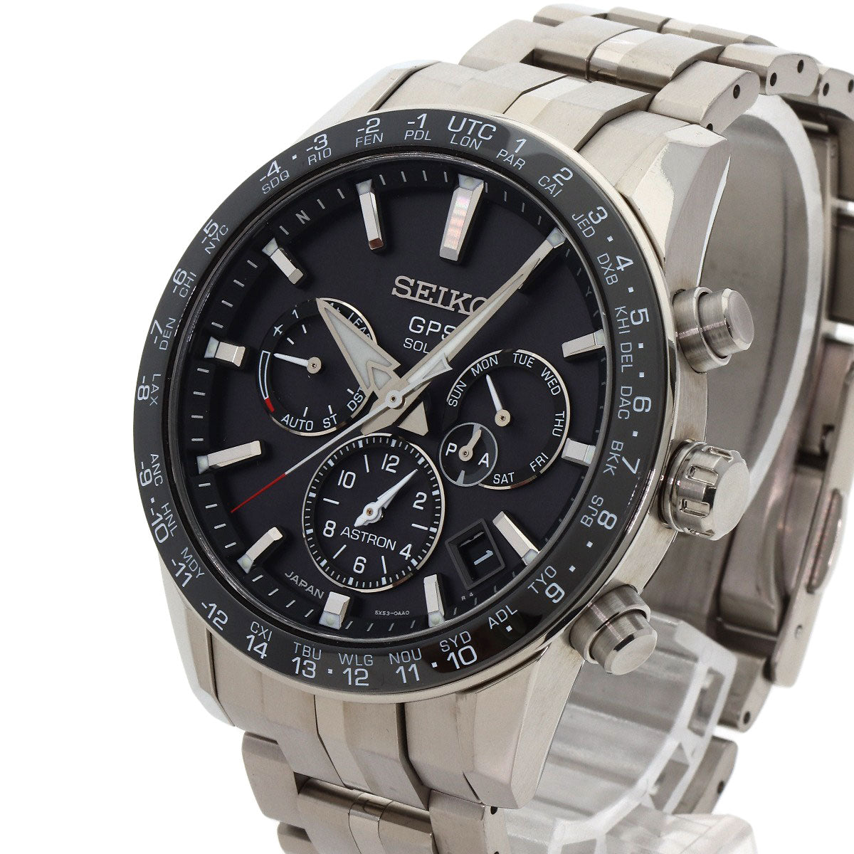 SEIKO セイコー SBXC003 5X53-0AB0 アストロン 腕時計 チタンセラミック メンズ 中古