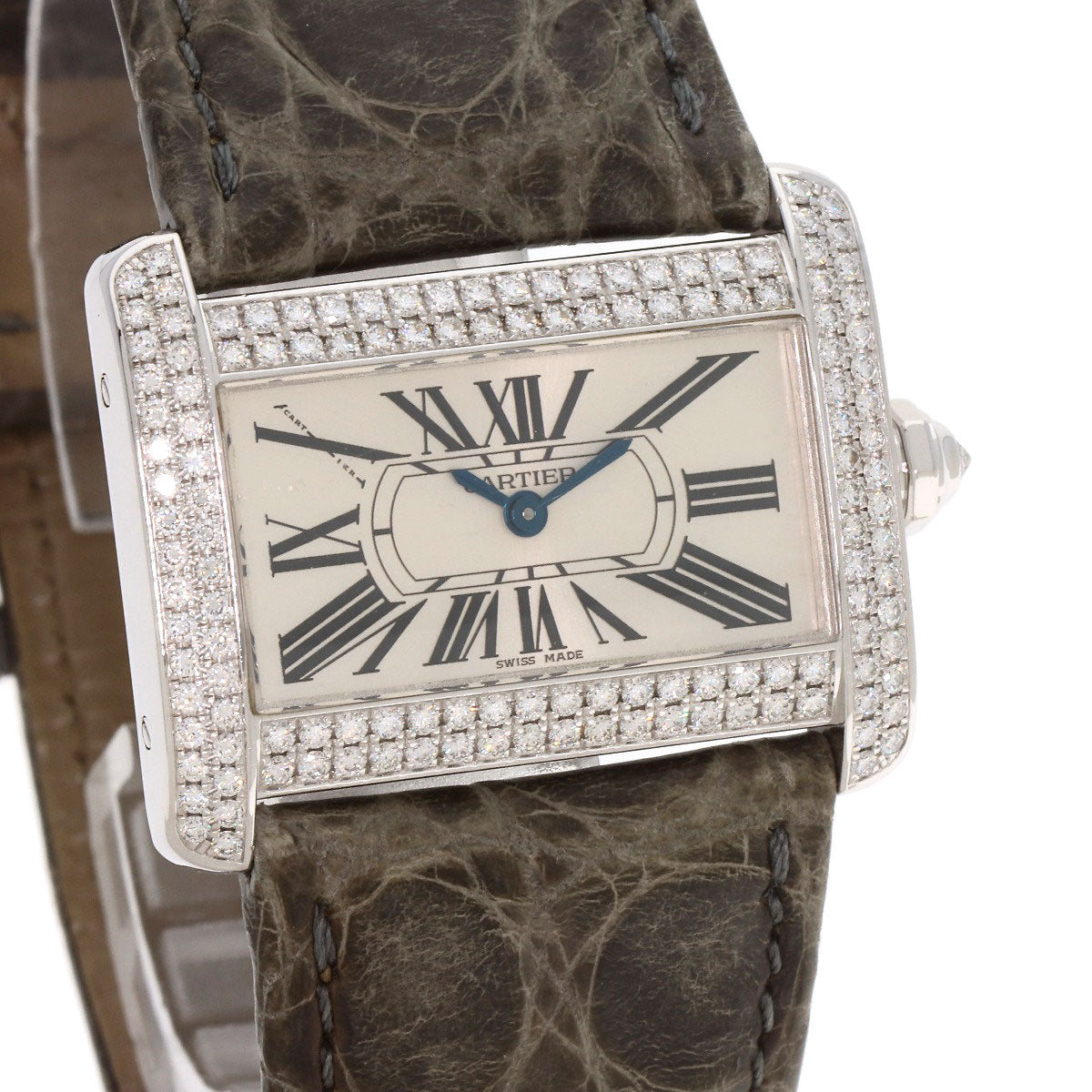カルティエ WA301236 ミニタンク ディヴァン ベゼル ダイヤモンド 腕時計 中古 商品画像5