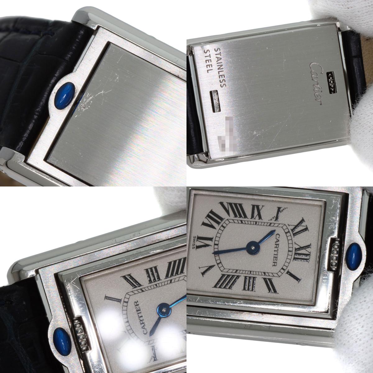 CARTIER カルティエ W1011158 タンクバスキュラントSM 腕時計 SS レディース 中古
