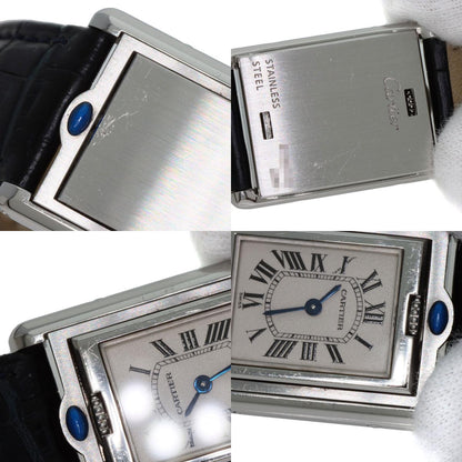 CARTIER カルティエ W1011158 タンクバスキュラントSM 腕時計 SS レディース 中古