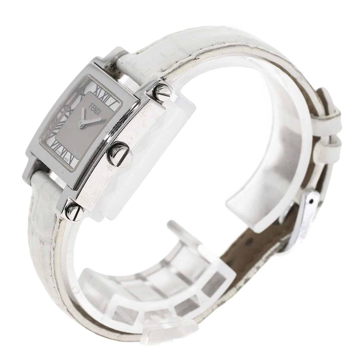 FENDI フェンディ 6000L スクエアフェイス 腕時計 SS レディース 中古