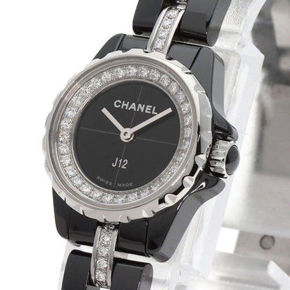 CHANEL シャネル H5236 J12 XS 19mm ダイヤモンド 腕時計 セラミック レディース 中古