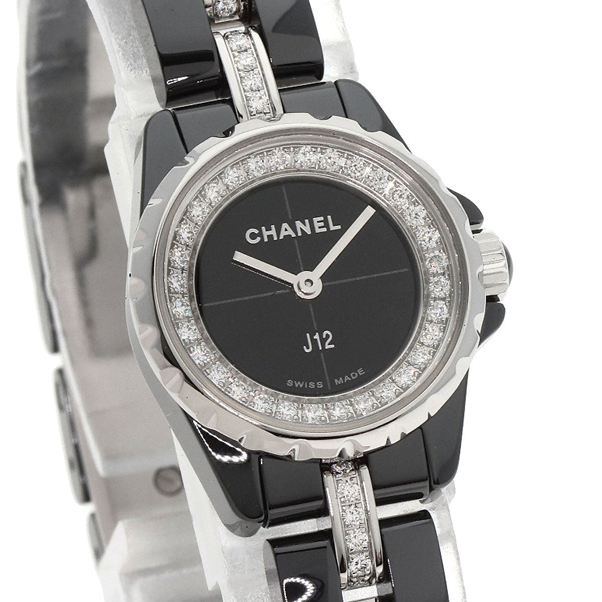 CHANEL シャネル H5236 J12 XS 19mm ダイヤモンド 腕時計 セラミック レディース 中古