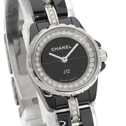 CHANEL シャネル H5236 J12 XS 19mm ダイヤモンド 腕時計 セラミック レディース 中古