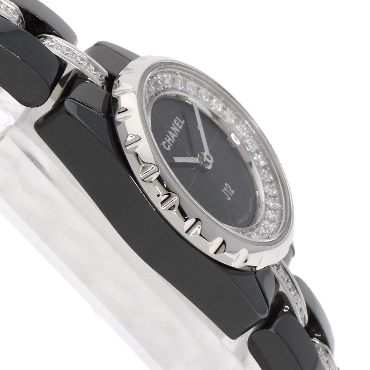 CHANEL シャネル H5236 J12 XS 19mm ダイヤモンド 腕時計 セラミック レディース 中古
