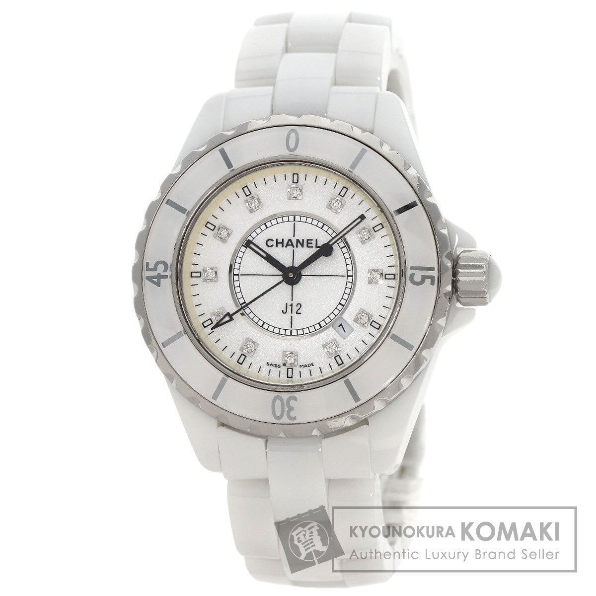 シャネル H1628 J12 33mm 12P ダイヤモンド 腕時計 中古 商品画像1